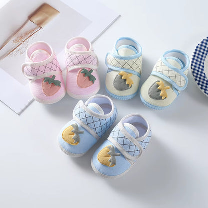 Baby Girl Shoes First Walkers Lace Floral Newborn Baby Shoes Princess Infant Toddler Baby Shoes for Boys Flats Soft Prewalkers