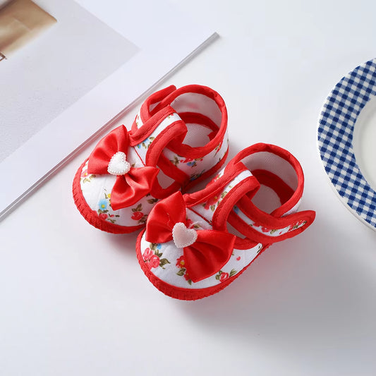 Baby Girl Shoes First Walkers Lace Floral Newborn Baby Shoes Princess Infant Toddler Baby Shoes for Boys Flats Soft Prewalkers